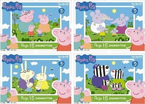 Мини-пазл - Peppa Pig, 15 элементов (Origami, 01593or)