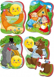 Мягкие пазлы Baby puzzle - Сказки Колобок New (Vladi Toys, VT1106-62)