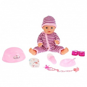 Интерактивный озвученный пупс Сашенька, 10 песен из мультиков, пьет и писает, реагирует на соску, 40 см (Карапуз, Y40BB-IC8F-KN-RU) 