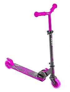 Самокат двухколесный Neon Vector 2020 NT05 розовый LED светящиеся колеса (YVolution, NT05P2)