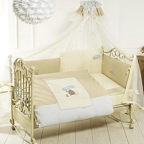 Комплект постельного белья Lazy Donkey, 6 предметов, бежевый (Feretti, 00-0013966)