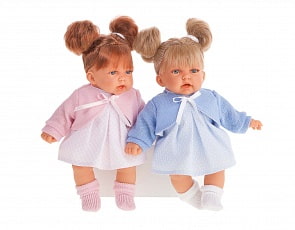 Интерактивная кукла - Дели в голубом, 27 см (Antonio Juans Munecas, 1222B)