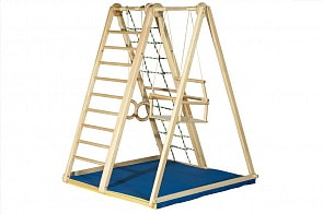 Детский спортивный комплекс Березка с качелями и матом (Kidwood, СГ000001554)