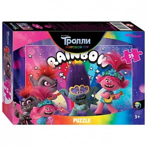 Пазлы Trolls-2, 35 деталей (Step Puzzle, 91190)