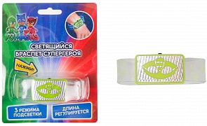 Светящийся браслет супергероя PJ Masks – Гекко, свет (Росмэн, 34217ros)