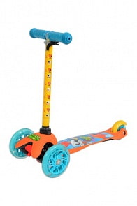 Самокат 3-х колесный серии Мимимишки, управляется наклоном, колёса Pu 120 и 80, свет, регулируемый руль (Next, MINI203-MMM-4)