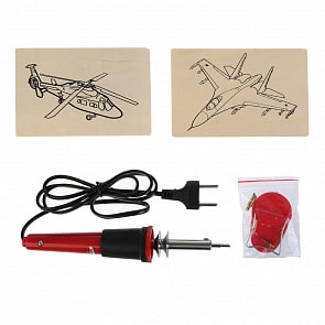 Набор для выжигания: выжигательный аппарат, 6 насадок, 2 эскиза серия Воздушная Техника (MultiArt, A02738TECH6-R)