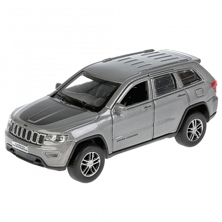 Инерционный металлический Jeep Grand Cherokee, 12 см, цвет серый 