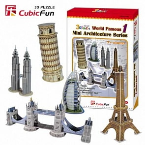 3D puzzles. Игровой набор архитектора 5 в 1 (Cubic fun, C056h)
