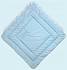 Конверт-одеяло на выписку сатин жакард, голубой  - миниатюра №1