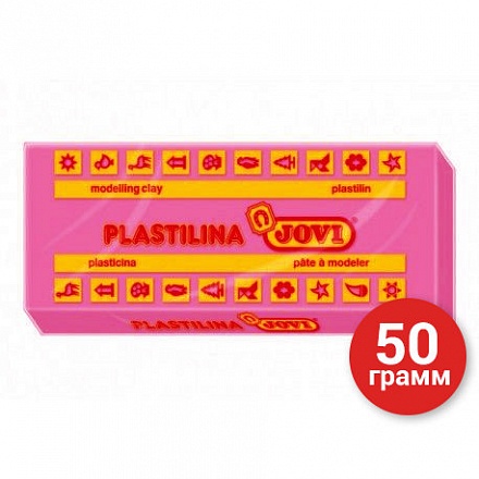 Пластилин, розовый, 30 штук по 50 г 