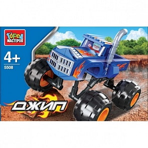 Конструктор Город Мастеров - Джип с большими колесами (Город Мастеров, KK-5508-Rsim)