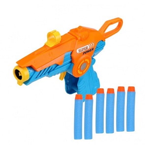 Пистолет складной с 6 мягкими пулями (Наша Игрушка, CX624)