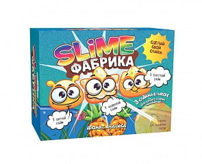 Набор для опытов и экспериментов из серии Юный Химик - Слайм фабрика Ананас (Висма, 515пл)