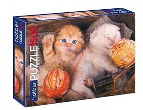 Пазл 1500 элементов – Котиков много не бывает (Hatber, 1500ПЗ1-19274)