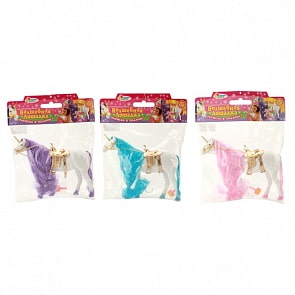 Единорог - Волшебная лошадка, с флокированным покрытием 27 см, с аксессуарами (Играем вместе, 3353Rsim)