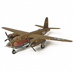 Коллекционная модель - американский бомбардировщик B-26B Marauder, Бельгия, 1945 года, 1:72 (Unimax,  85084_md)