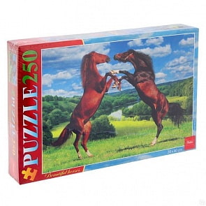 Пазлы 250 элементов – Прекрасные лошади (Hatber, 250ПЗ3-10925)
