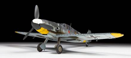 Сборная модель самолета. Немецкий истребитель Мессершмитт Bf-109G6 