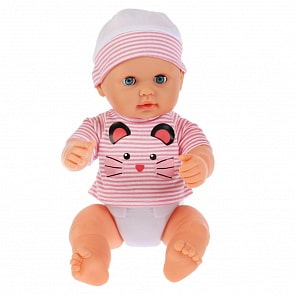 Интерактивная кукла с аксессуарами, 40 см, твердое тело, 10 песен А. Барто, 9 колыбельных (Карапуз, 1547-RU)