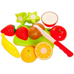 Помогаю Маме. Набор продуктов для резки на липучках, 14 предметов (ABtoys, PT-00468)