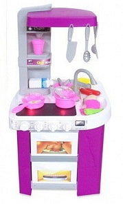 Игровая кухня из серии Помогаю маме, в наборе с аксессуарами, 44 предмета (ABtoys, PT-00791)