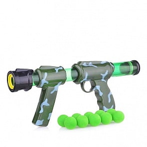 Игрушечное оружие с мягкими шариками Street Battle, стенд с мишенями, 10 шариков (1Toy, Т16681)