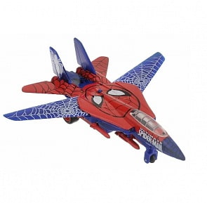 Самолет Marvel Человек Паук, металлический инерционный, свет-звук (Технопарк, SB-14-03-2)