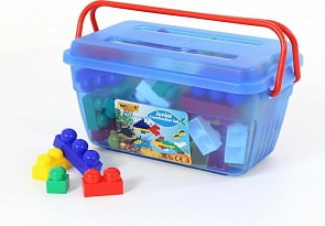 Конструктор Юниор 114 элементов, в контейнере (Полесье, 50441)