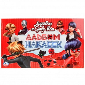 Альбом наклеек малого формата из серии Леди Баг и Супер-Кот, 4 страницы (Умка, 978-5-506-01946-6sim)