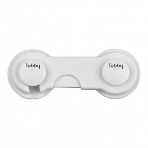 Замок для створок шкафчиков, пластик (Lubby, 13576/288/12)
