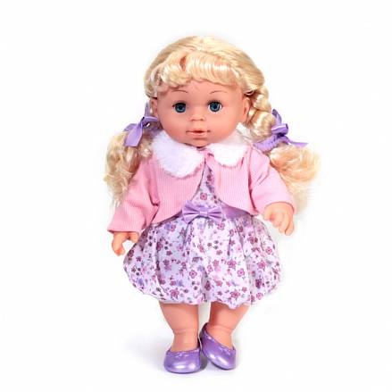 Интерактивная кукла Полина с закрывающимися глазками, 30 см, озвученная 