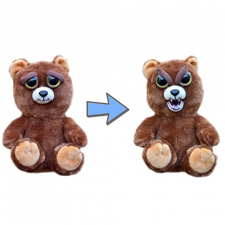 Мягкая игрушка Feisty Pets - Медведь бурый, 20 см 