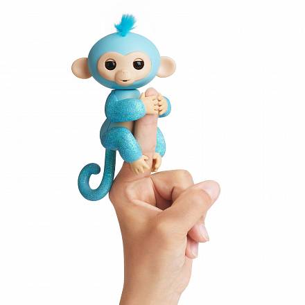 Интерактивная обезьянка Амелия, изумрудная, 12 см 