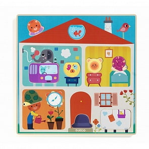 Двухслойный пазл - Найди правильное место (Djeco, 01519)