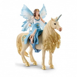 Фигурка - Айела на золотом единороге (Schleich, 42508)