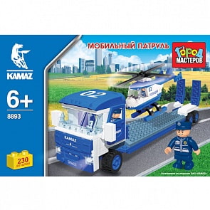 Конструктор Город Мастеров «Мобильный патруль», 230 деталей (Город Мастеров, BB-8893-Rsim)