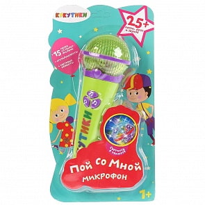 Микрофон Кукутики, 15 песен из м/ф, аплодисменты, световые эффекты (Умка, 1810M201-R3)