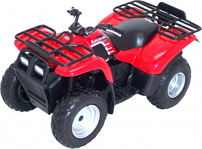 Металлический квадроцикл Kawasaki, масштаб 1:19 (Welly, 2652)