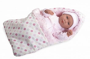 Пупс Elegance в розовом конверте 45 см, со звуковыми эффектами (Arias, Т11117)