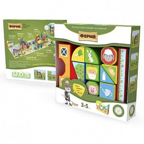 Пластиковые кубики MAGNETICUS Ферма (Magneticus, BLO-003-07)