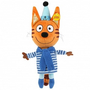 Игрушка мягкая озвученная из серии Три Кота - Коржик в зимней одежде, 18 см (Мульти-пульти, V92658-18)