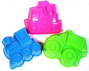 Формочки Транспорт: Грузовичок, паровозик, кораблик (Нордпласт, Н-080-no)