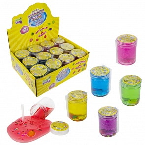 Набор Слайм Тайм - Мяшка Bubble Gum с фруктами, 7,5 см (1toy, Т17788) (ассортимент)