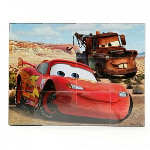 Набор из 12 кубиков «Тачки Дисней» (Играем вместе, 01912sim)