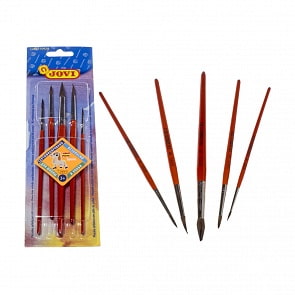 Кисти пони, 5 штук, размеры 0,4,6,8,12 (Jovi, 8185)