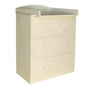 Комод детский - Виола, слоновая кость (Островок Уюта, 00-0008597 слоновая кость)