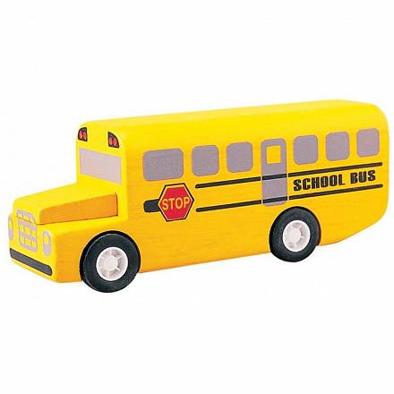 Деревянная игрушка - Школьный автобус 