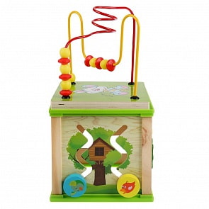 Сортер деревянный Волшебный куб, 16,5 х 17 см. (Буратино, G0118)