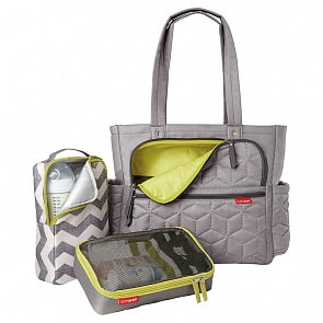 Сумка для мамы на коляску с аксессуарами - Серая (Skip Hop, SH 203005veg)